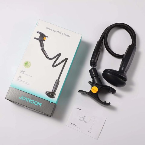 Uchwyt Joyroom JR-ZS389 z elastycznym ramieniem na telefon na biurko - czarna Uchwyt Joyroom JR-ZS389 z elastycznym ramieniem na telefon na biurko - czarna