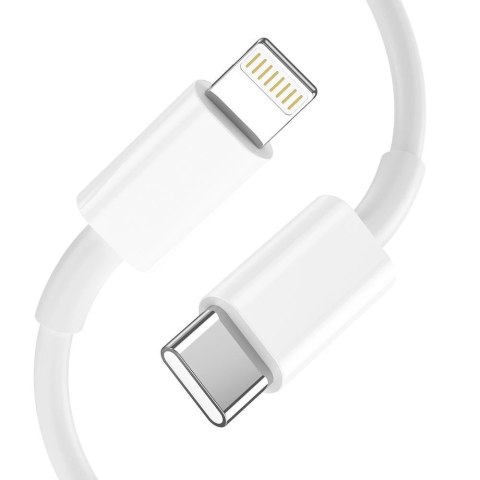 Ładowarka Tech-Protect C20W sieciowa USB-C PD 20W / USB-A QC 3.0 z kablem USB-C / Lightning - biała