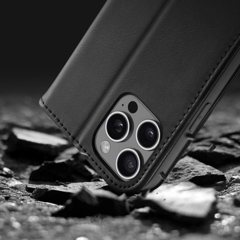 Etui Dux Ducis Hivo na iPhone 16 Pro Max z klapką i ochroną RFID - czarne Etui Dux Ducis Hivo na iPhone 16 Pro Max z klapką i ochroną RFID - czarne