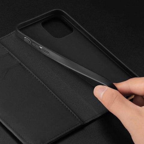 Etui Dux Ducis Hivo na iPhone 16 Pro Max z klapką i ochroną RFID - czarne Etui Dux Ducis Hivo na iPhone 16 Pro Max z klapką i ochroną RFID - czarne