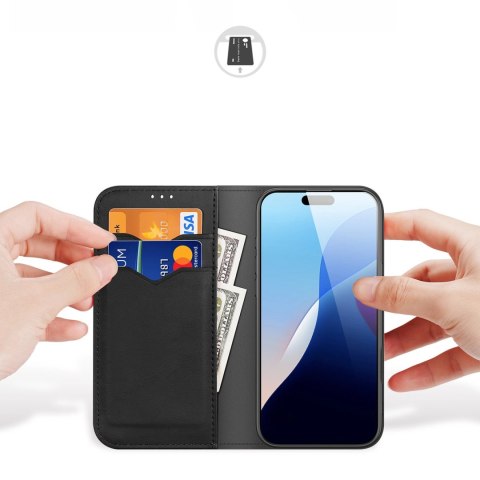 Etui Dux Ducis Hivo na iPhone 16 Pro z klapką i ochroną RFID - czarne Etui Dux Ducis Hivo na iPhone 16 Pro z klapką i ochroną RFID - czarne