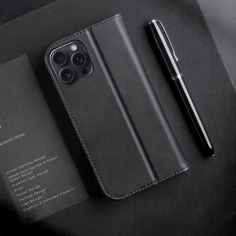 Etui Dux Ducis Hivo na iPhone 16 Pro z klapką i ochroną RFID - czarne Etui Dux Ducis Hivo na iPhone 16 Pro z klapką i ochroną RFID - czarne