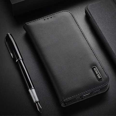 Etui Dux Ducis Hivo na iPhone 16 Pro z klapką i ochroną RFID - czarne Etui Dux Ducis Hivo na iPhone 16 Pro z klapką i ochroną RFID - czarne