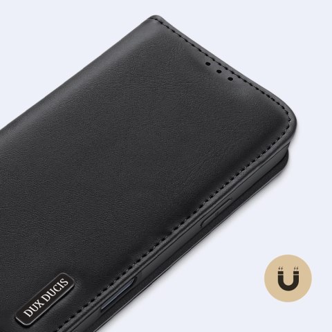 Etui Dux Ducis Hivo na iPhone 16 Pro z klapką i ochroną RFID - czarne Etui Dux Ducis Hivo na iPhone 16 Pro z klapką i ochroną RFID - czarne