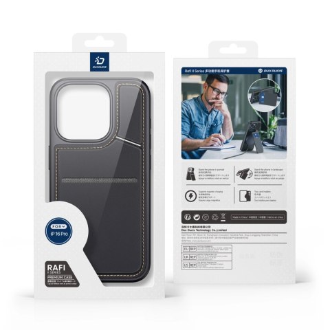 Etui Dux Ducis Rafi II Mag z MagSafe na iPhone 16 Pro - czarne