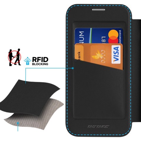 Etui Dux Ducis Skin X Pro na iPhone 16 Pro Max z MagSafe i klapką - czarne Etui Dux Ducis Skin X Pro na iPhone 16 Pro Max z MagSafe i klapką - czarne