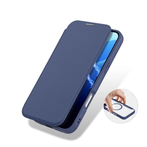 Etui Dux Ducis Skin X Pro na iPhone 16 Pro Max z MagSafe i klapką - niebieskie Etui Dux Ducis Skin X Pro na iPhone 16 Pro Max z MagSafe i klapką - niebieskie