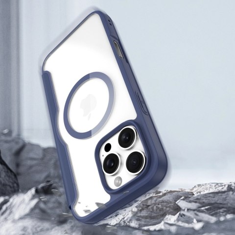 Etui Dux Ducis Skin X Pro na iPhone 16 Pro Max z MagSafe i klapką - niebieskie Etui Dux Ducis Skin X Pro na iPhone 16 Pro Max z MagSafe i klapką - niebieskie