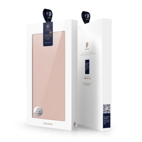 Etui Dux Ducis Skin Pro na iPhone 16 Pro Max z klapką i miejscem na kartę - różowe Etui Dux Ducis Skin Pro na iPhone 16 Pro Max z klapką i miejscem na kartę - różowe