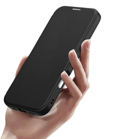 Etui Dux Ducis Skin X Pro na iPhone 16 Pro z MagSafe i klapką - czarne Etui Dux Ducis Skin X Pro na iPhone 16 Pro z MagSafe i klapką - czarne