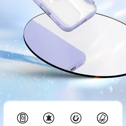 Etui Dux Ducis Skin X Pro na iPhone 16 Pro z MagSafe i klapką - fioletowe Etui Dux Ducis Skin X Pro na iPhone 16 Pro z MagSafe i klapką - fioletowe