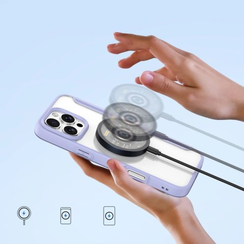 Etui Dux Ducis Skin X Pro na iPhone 16 Pro z MagSafe i klapką - fioletowe Etui Dux Ducis Skin X Pro na iPhone 16 Pro z MagSafe i klapką - fioletowe