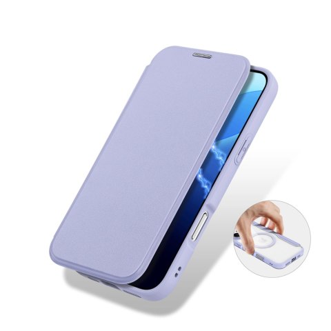 Etui Dux Ducis Skin X Pro na iPhone 16 Pro z MagSafe i klapką - fioletowe Etui Dux Ducis Skin X Pro na iPhone 16 Pro z MagSafe i klapką - fioletowe
