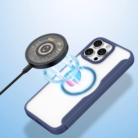 Etui Dux Ducis Skin X Pro na iPhone 16 Pro z MagSafe i klapką - niebieskie Etui Dux Ducis Skin X Pro na iPhone 16 Pro z MagSafe i klapką - niebieskie
