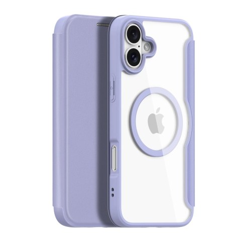 Etui Dux Ducis Skin X Pro na iPhone 16 z MagSafe i klapką - fioletowe Etui Dux Ducis Skin X Pro na iPhone 16 z MagSafe i klapką - fioletowe