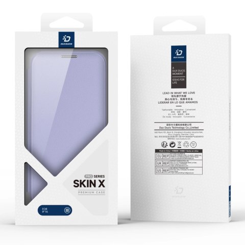 Etui Dux Ducis Skin X Pro na iPhone 16 z MagSafe i klapką - fioletowe Etui Dux Ducis Skin X Pro na iPhone 16 z MagSafe i klapką - fioletowe
