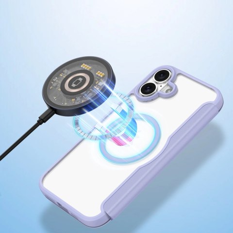 Etui Dux Ducis Skin X Pro na iPhone 16 z MagSafe i klapką - fioletowe Etui Dux Ducis Skin X Pro na iPhone 16 z MagSafe i klapką - fioletowe