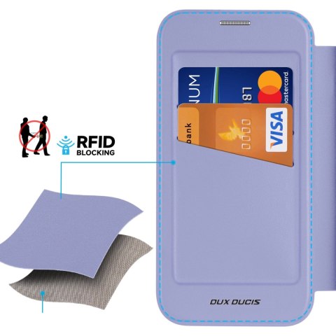 Etui Dux Ducis Skin X Pro na iPhone 16 z MagSafe i klapką - fioletowe Etui Dux Ducis Skin X Pro na iPhone 16 z MagSafe i klapką - fioletowe
