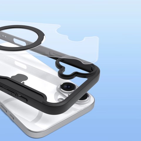Etui Dux Ducis Skin X Pro na iPhone 16 z MagSafe, klapką i podstawką - czarne Etui Dux Ducis Skin X Pro na iPhone 16 z MagSafe, klapką i podstawką - czarne