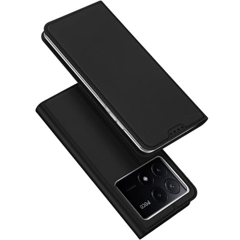 Etui Dux Ducis Skin Pro na Xiaomi Poco X6 Pro 5G / Redmi K70E z klapką i miejscem na kartę - czarne Etui Dux Ducis Skin Pro na Xiaomi Poco X6 Pro 5G / Redmi K70E z klapką i miejscem na kartę - czarne