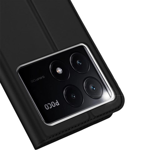 Etui Dux Ducis Skin Pro na Xiaomi Poco X6 Pro 5G / Redmi K70E z klapką i miejscem na kartę - czarne Etui Dux Ducis Skin Pro na Xiaomi Poco X6 Pro 5G / Redmi K70E z klapką i miejscem na kartę - czarne