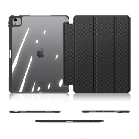 Etui Dux Ducis Toby z klapką i podstawką na iPad Air 13" 2024 / iPad Pro 12.9" 2018-2022 - czarne Etui Dux Ducis Toby z klapką i podstawką na iPad Air 13" 2024 / iPad Pro 12.9" 2018-2022 - czarne