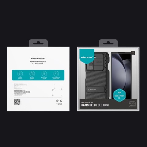 Etui Nillkin CamShield Fold Case na Samsung Galaxy Z Fold 6 5G z uchwytem na rysik - czarny Etui Nillkin CamShield Fold Case na Samsung Galaxy Z Fold 6 5G z uchwytem na rysik - czarny