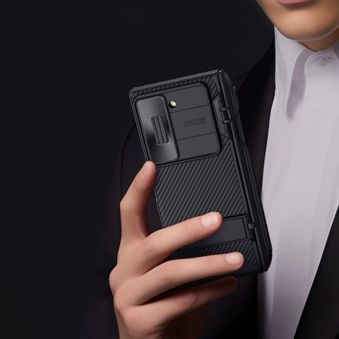 Etui Nillkin CamShield Fold Case na Samsung Galaxy Z Fold 6 5G z uchwytem na rysik - czarny Etui Nillkin CamShield Fold Case na Samsung Galaxy Z Fold 6 5G z uchwytem na rysik - czarny