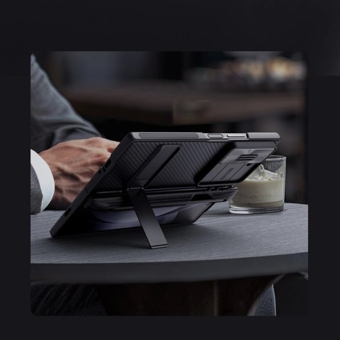 Etui Nillkin CamShield Fold Case na Samsung Galaxy Z Fold 6 5G z uchwytem na rysik - czarny Etui Nillkin CamShield Fold Case na Samsung Galaxy Z Fold 6 5G z uchwytem na rysik - czarny