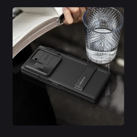 Etui Nillkin CamShield Fold Case na Samsung Galaxy Z Fold 6 5G z uchwytem na rysik - czarny Etui Nillkin CamShield Fold Case na Samsung Galaxy Z Fold 6 5G z uchwytem na rysik - czarny
