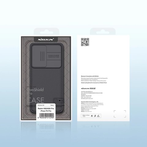 Etui Nillkin CamShield Pro Case na Xiaomi Redmi K60 / K60 Pro / Poco F5 Pro - czarne Etui Nillkin CamShield Pro Case na Xiaomi Redmi K60 / K60 Pro / Poco F5 Pro - czarne