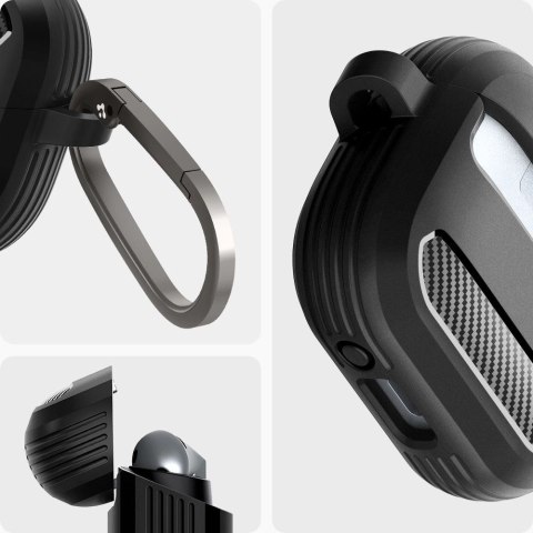 Etui Spigen Rugged Armor Samsung Galaxy Buds 3 / 3 Pro - czarne Etui Spigen Rugged Armor Samsung Galaxy Buds 3 / 3 Pro - czarne