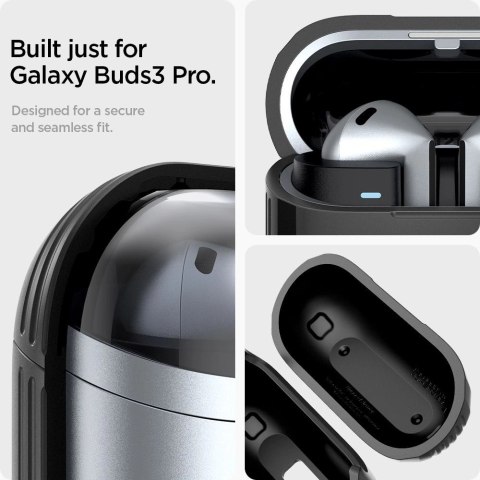 Etui Spigen Rugged Armor Samsung Galaxy Buds 3 / 3 Pro - czarne Etui Spigen Rugged Armor Samsung Galaxy Buds 3 / 3 Pro - czarne