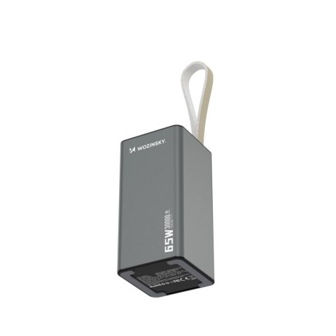 Powerbank Wozinsky K65+ 65W 30000mAh 2x USB-C, 1x USB-A 65W - szary Powerbank Wozinsky K65+ 65W 30000mAh 2x USB-C, 1x USB-A 65W - szary