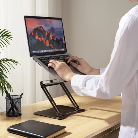 Podstawka pod laptopa, tablet Wozinsky WRS-CPY75DSB aluminiowa + Gratis! podstawka do smartfona - czarna Podstawka pod laptopa, tablet Wozinsky WRS-CPY75DSB aluminiowa + Gratis! podstawka do smartfona - czarna