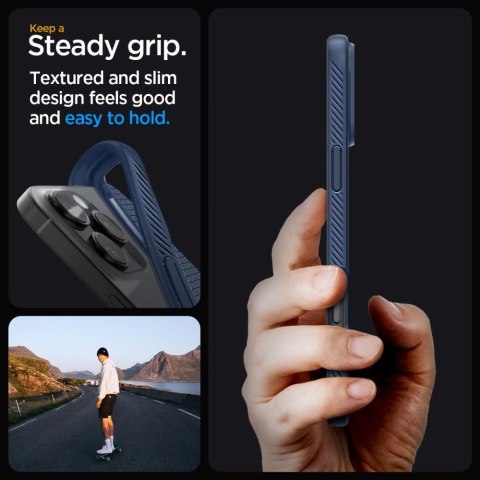 Etui Spigen Liquid Air na iPhone 16 Pro Max - niebieskie