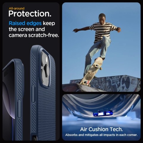 Etui Spigen Liquid Air na iPhone 16 Pro Max - niebieskie