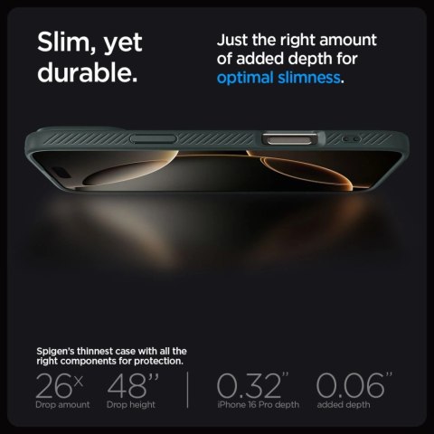Etui Spigen Liquid Air na iPhone 16 Pro Max - zielone Etui Spigen Liquid Air na iPhone 16 Pro Max - zielone