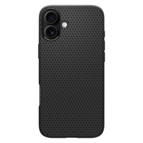 Etui Spigen Liquid Air na iPhone 16 - czarne Etui Spigen Liquid Air na iPhone 16 - czarne