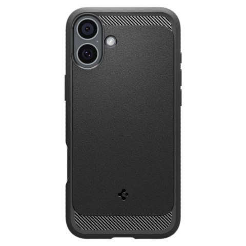 Etui Spigen Rugged Armor MagSafe do iPhone 16 - czarne Etui Spigen Rugged Armor MagSafe do iPhone 16 - czarne