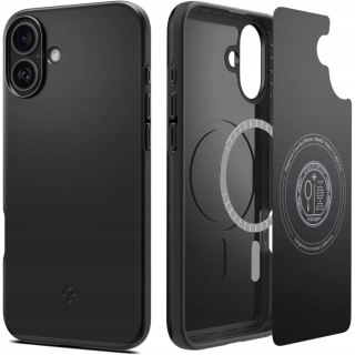 Etui Spigen Thin Fit MagSafe do na iPhone 16 Plus - czarne