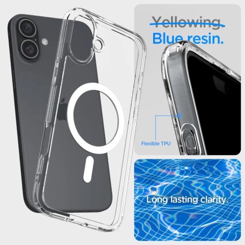 Etui Spigen Ultra Hybrid Mag z MagSafe na iPhone 16 Plus - białe Etui Spigen Ultra Hybrid Mag z MagSafe na iPhone 16 Plus - białe