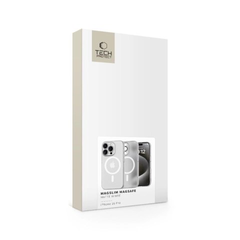 Etui Tech-Protect MagSlim MagSafe na iPhone 16 Pro - białe