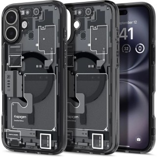 Spigen Ultra Hybrid MagSafe Zero One na iPhone 16 - ciemnoszare