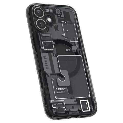 Spigen Ultra Hybrid MagSafe Zero One na iPhone 16 - ciemnoszare Spigen Ultra Hybrid MagSafe Zero One na iPhone 16 - ciemnoszare