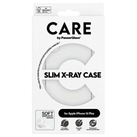 Etui CARE by PanzerGlass X-Ray Soft Basic Case z MagSafe na iPhone 16 Plus - przezroczyste Etui CARE by PanzerGlass X-Ray Soft Basic Case z MagSafe na iPhone 16 Plus - przezroczyste