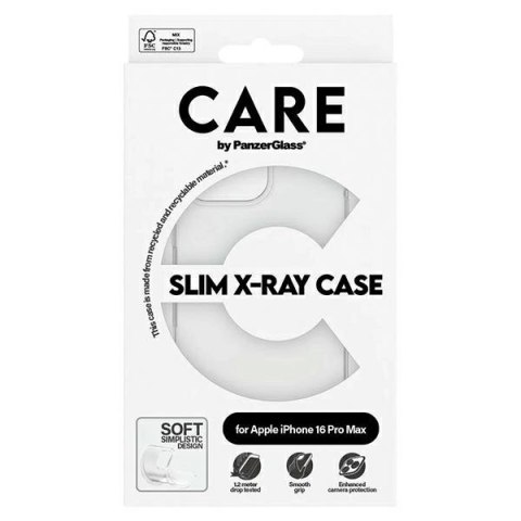 Etui CARE by PanzerGlass X-Ray Soft Basic Case z MagSafe na iPhone 16 Pro Max - przezroczyste Etui CARE by PanzerGlass X-Ray Soft Basic Case z MagSafe na iPhone 16 Pro Max - przezroczyste