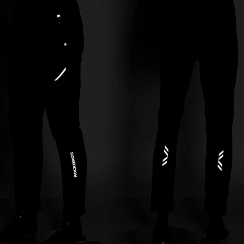 Spodnie sportowe Rockbros Patrol kolarskie wiatroszczelne rozmiar M - czarne Spodnie sportowe Rockbros Patrol kolarskie wiatroszczelne rozmiar M - czarne