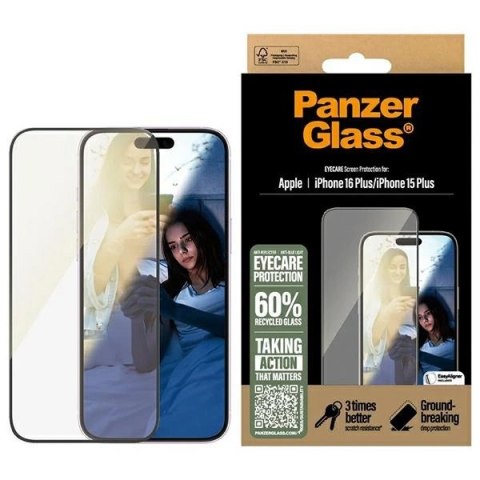 Szkło hartowane PanzerGlass EyeCare Screen Protector Ultra-Wide Fit na iPhone 16 Plus Szkło hartowane PanzerGlass EyeCare Screen Protector Ultra-Wide Fit na iPhone 16 Plus