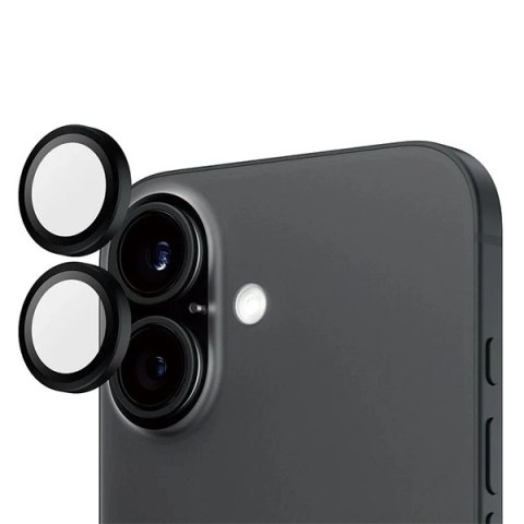 Szkło hartowane PanzerGlass Hoops Black Lens Protector na aparat do iPhone 16 / 16 Plus Szkło hartowane PanzerGlass Hoops Black Lens Protector na aparat do iPhone 16 / 16 Plus